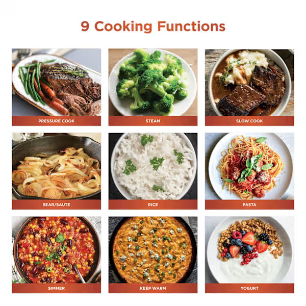 Ninja HyperHeat 9-in-1 Pressure & Rice Cooker 6L Black product image