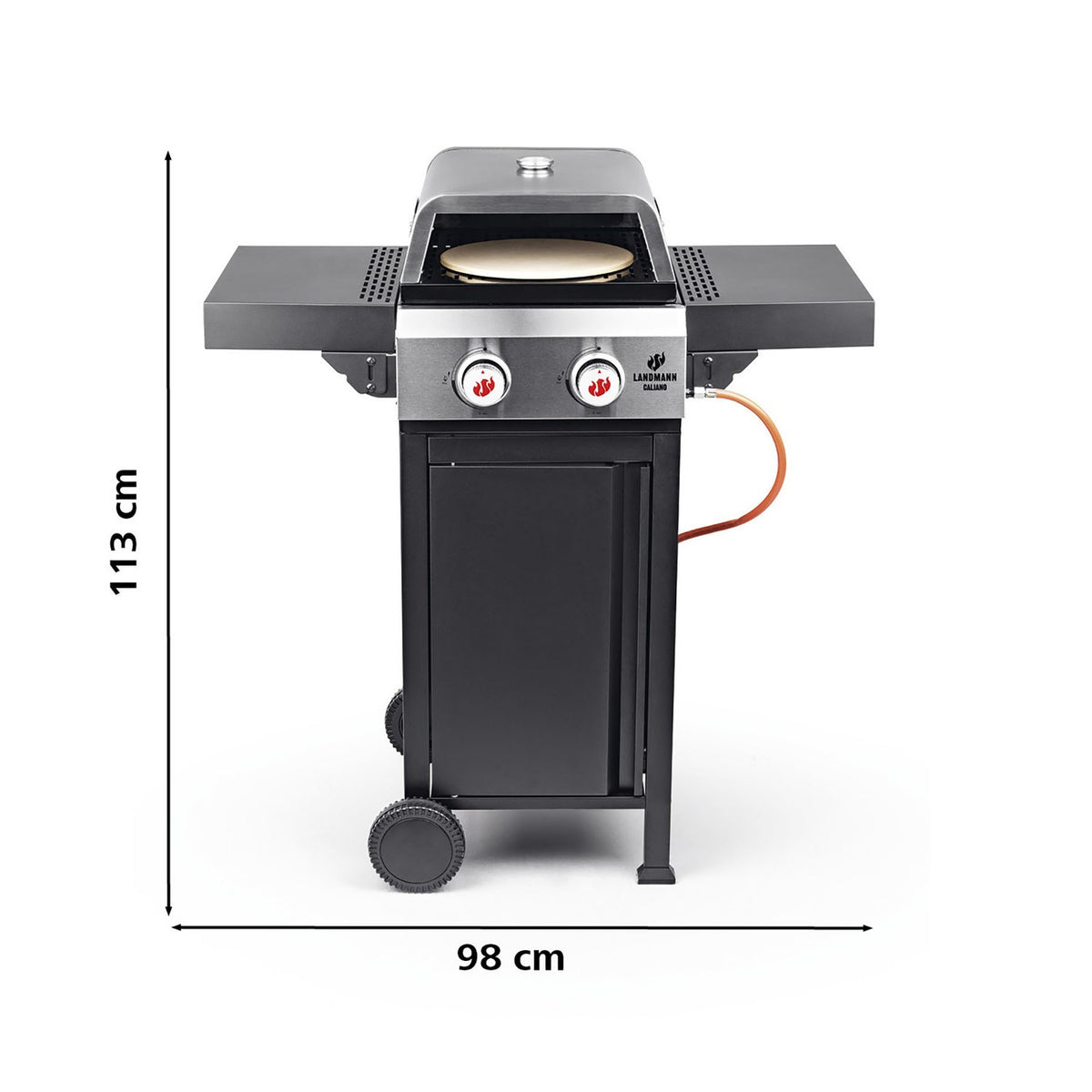 Landmann Caliano 2.0 Gas BBQ with Pizza Oven | 11530 Landmann Outdoor Grill Euronics Ireland