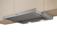 NEFF N 50 D46ED22N1B 60cm telescopic cooker hood in Silver Metallic