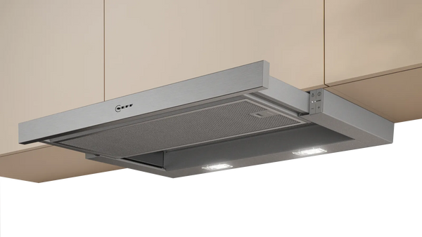 NEFF N 50 D46ED22N1B 60cm telescopic cooker hood in Silver Metallic