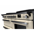 Rangemaster Estel Deluxe 110 Induction range cooker in Pale Cream with Chrome trim