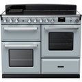 Rangemaster Estel Deluxe 110 Induction range cooker in Misty Blue with Chrome trim