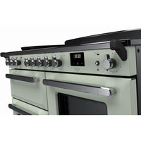 Rangemaster Estel Deluxe 110 Induction range cooker in Mint with Chrome trim