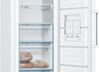 Bosch GSN33VWEPG Series 4 freestanding frost free upright freezer in White