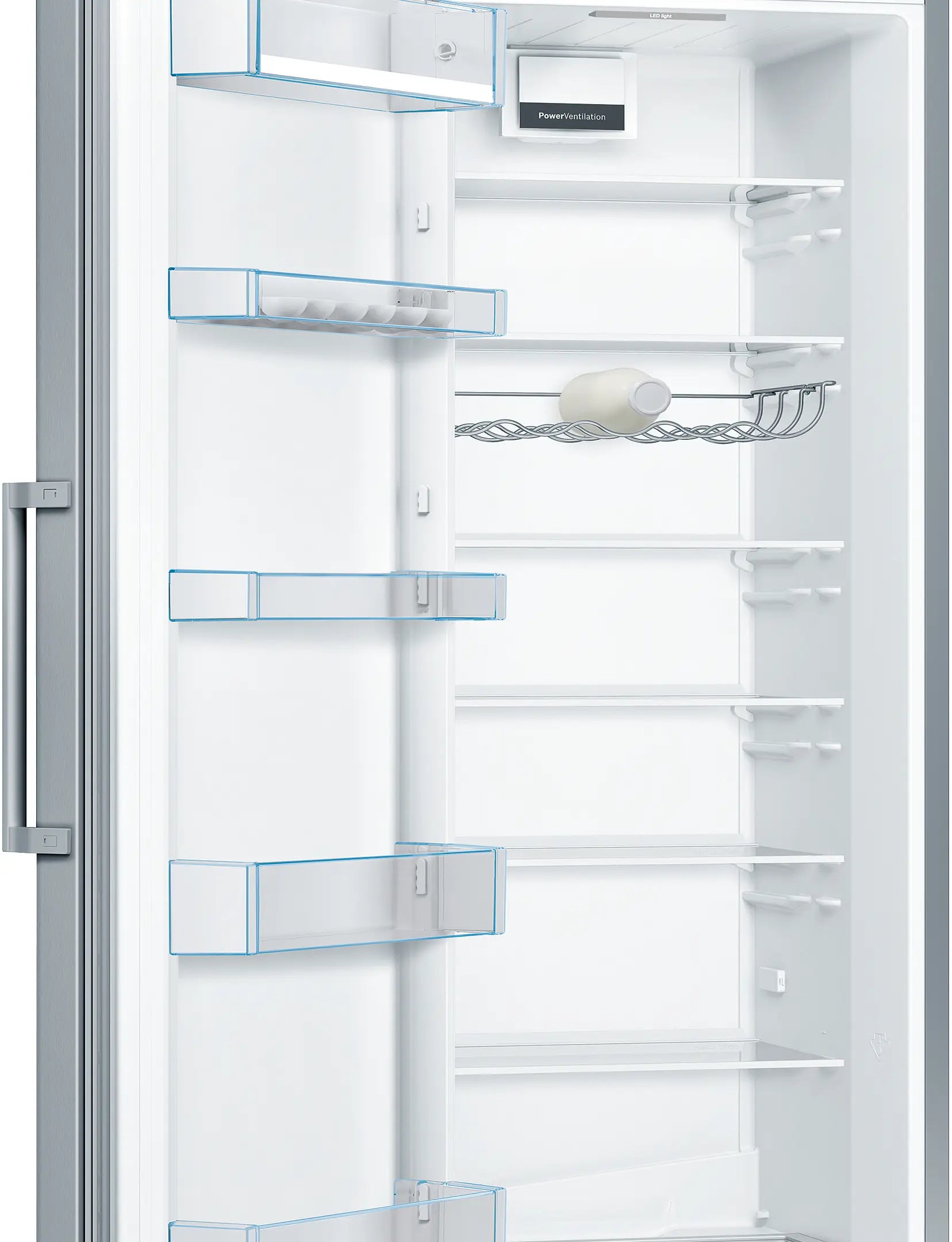 Bosch KSV36VLEP Series 4 freestanding larder fridge in Stainless Steel Look