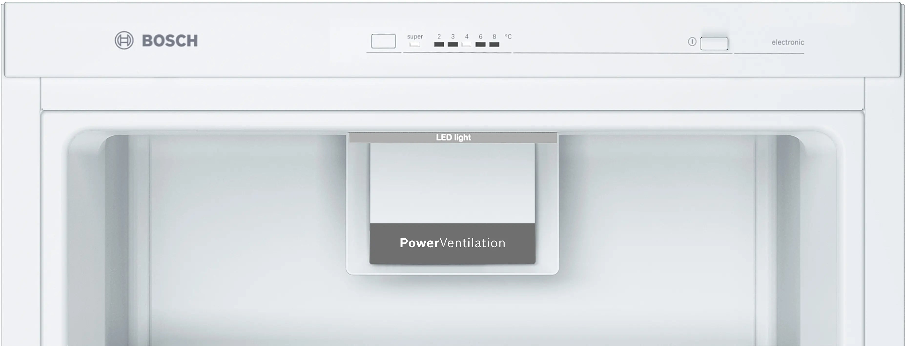 Bosch KSV36VWEPG Series 4 freestanding larder fridge in White