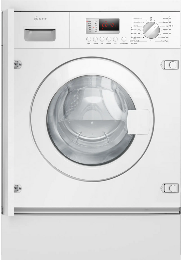NEFF V6320X2GB fully integrated 7kg/4kg washer dryer in White