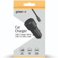 Groov-e 30W USB-C Car Charger with 1m USB-C Cable Black product image