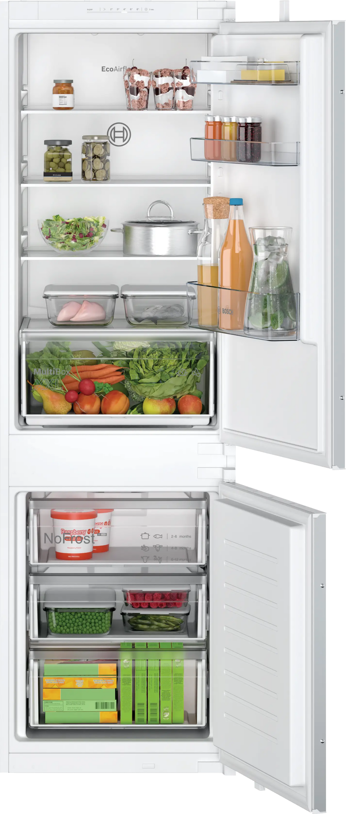 Bosch Series 2 260L Built-In Fridge Freezer | KIN86NSE0G
