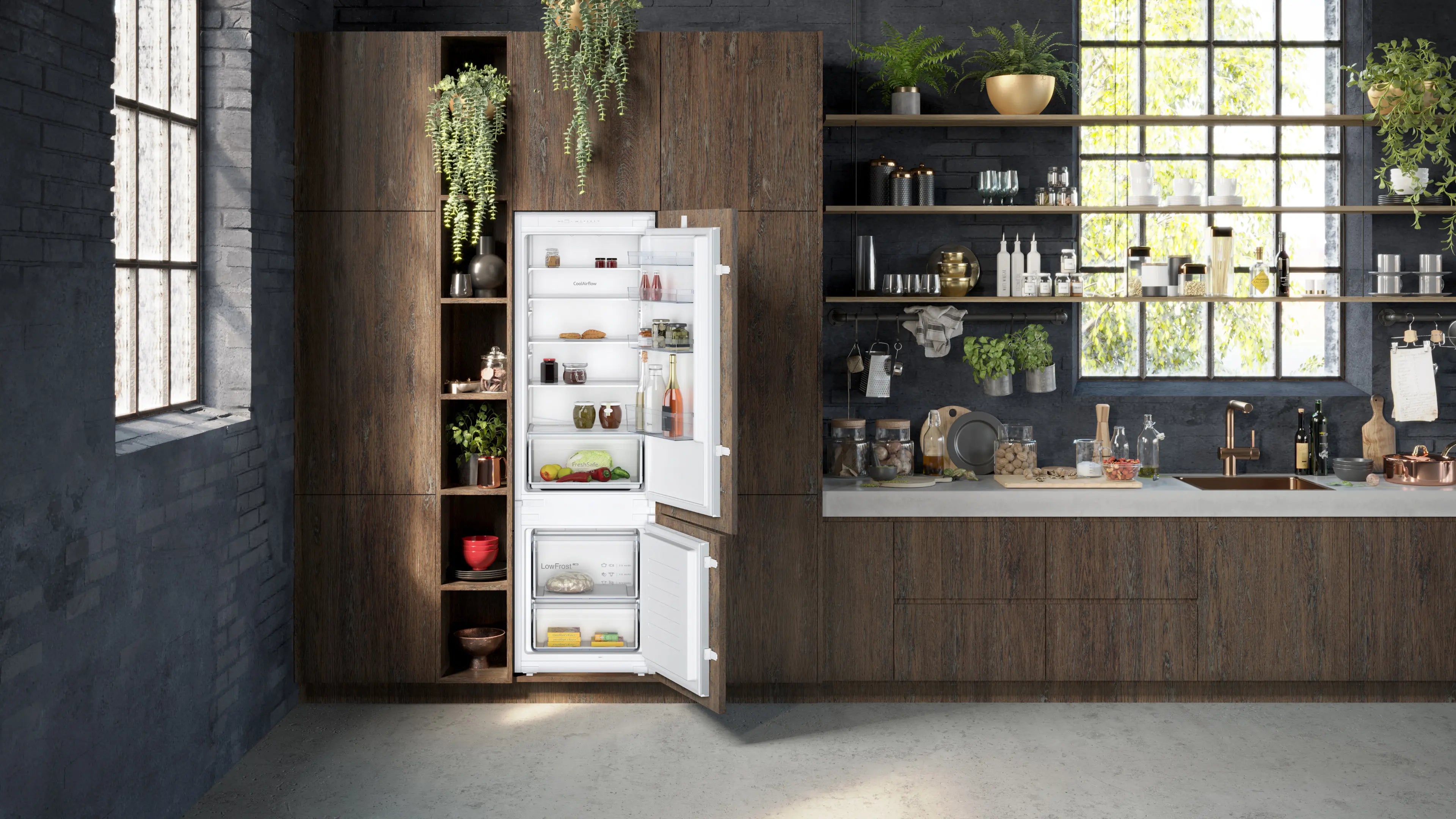 NEFF N30 KI5871SE0G built-in 70/30 fridge freezer in White