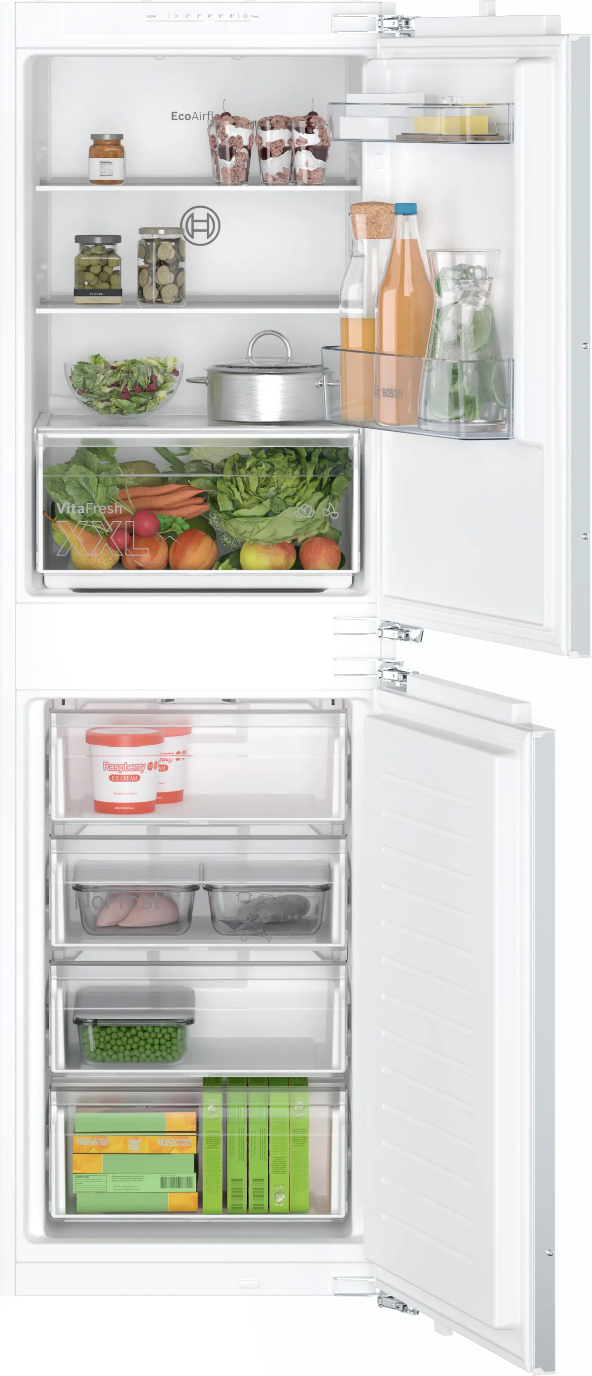 Bosch Series 2 249L Built-In Fridge Freezer | KIN85NFE0G