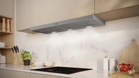 NEFF N 50 90cm telescopic pull-out cooker hood in Silver Metallic