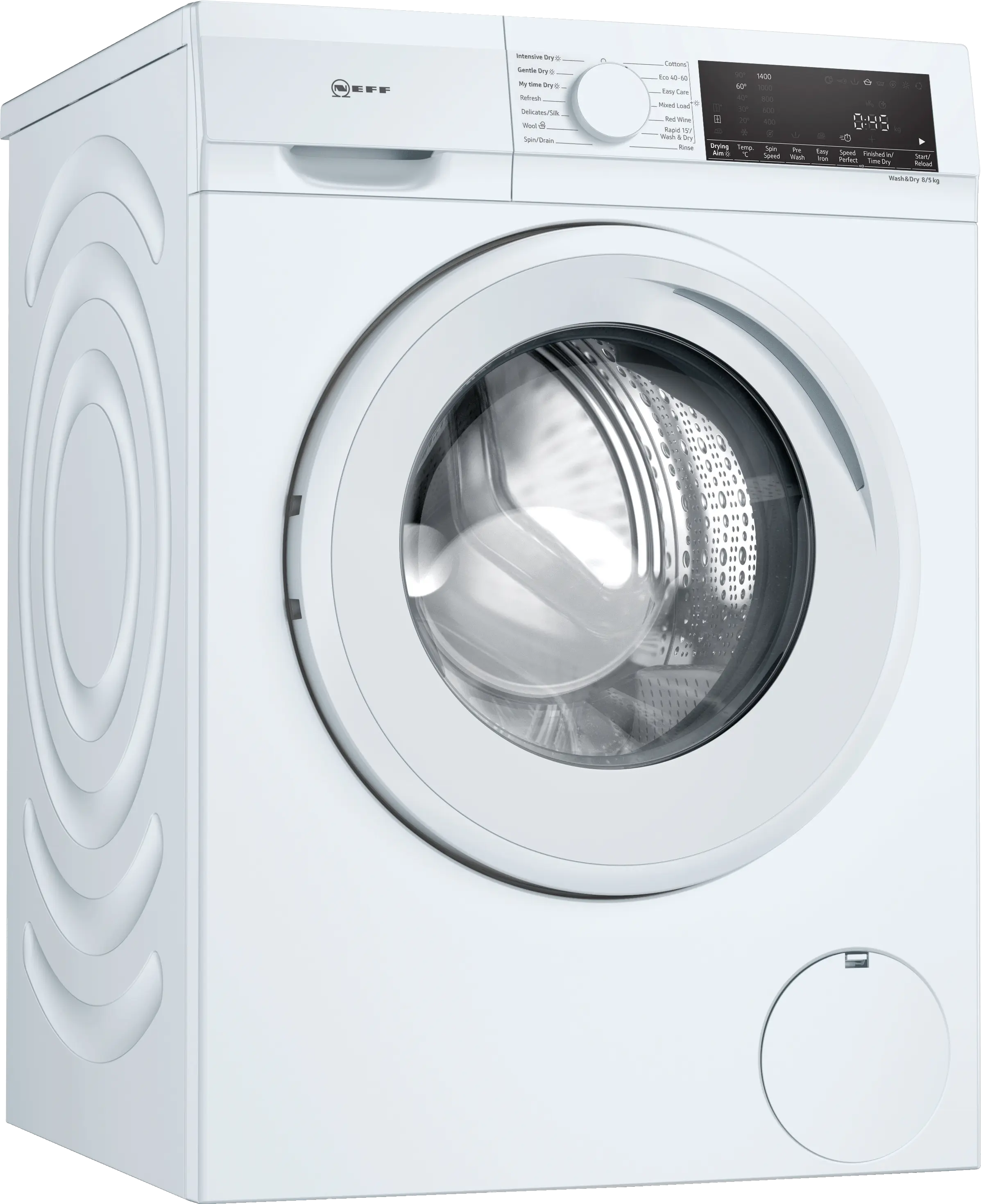 NEFF VNA341U8GB freestanding 8kg/5kg washer dryer in White