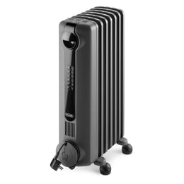 De'Longhi Radia S 1.5kW Oil-Filled Radiator with Timer - Grey | TRRS0715E.G