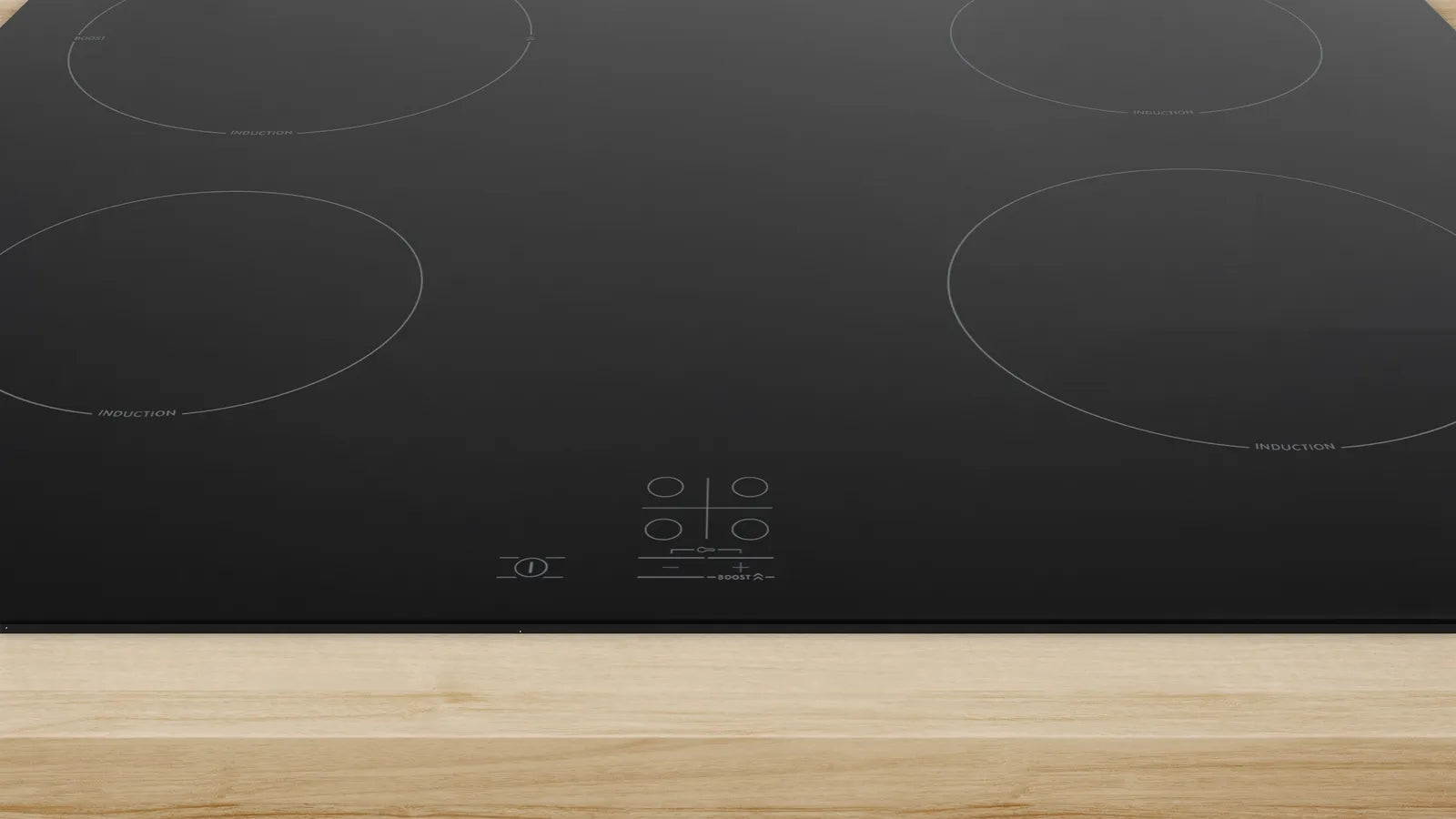 Bosch PUG61RAA5B Series 2 60cm 4 zone induction hob in Black