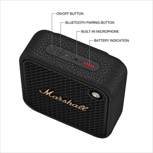 Marshall Willen II Black Brass Bluetooth Speaker | 1006714