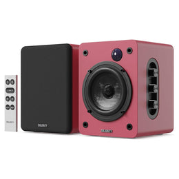 Majority D50X Powered Bookshelf Speakers, Maroon | M-1000003128