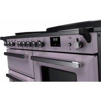 Rangemaster Estel Deluxe 110 Induction range cooker in Heather with Chrome trim