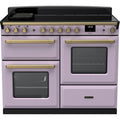 Rangemaster Estel Deluxe 110 Induction range cooker in Heather with Brass trim