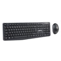 Groov-e Wireless Full-Size Keyboard and Mouse Set Black - official product image