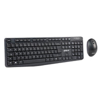 Groov-e Wireless Full-Size Keyboard and Mouse Set Black - official product image
