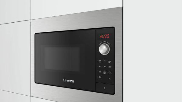 Bosch BFL523MS3B Series 2 built-in 20 litre solo microwave in Stainless Steel
