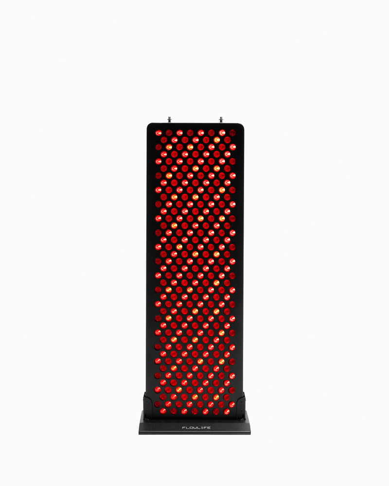 Flowlife Flowlight Panel 1500 Seven Waves Red Light Therapy Panel - Black - on its stand