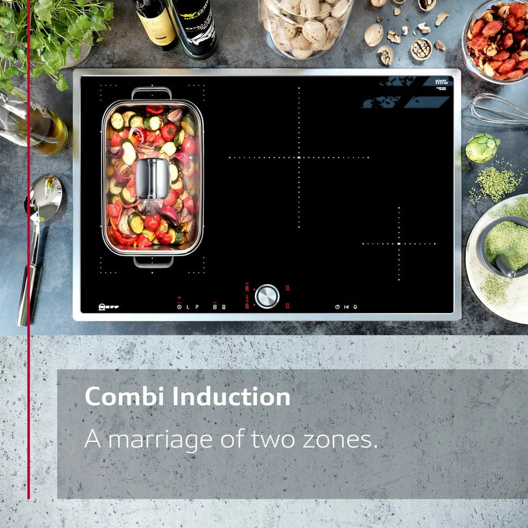 Neff N 70 Induction hob 80 cm Black | T58FHW1L0 NEFF Hob Euronics Ireland