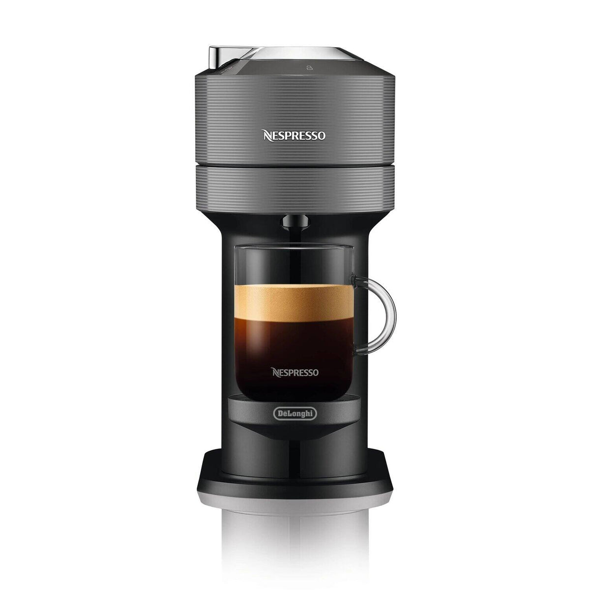 De'Longhi Nespresso Vertuo Next Coffee Machine - Grey - front view
