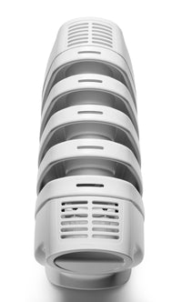 De'Longhi Nano 500W Oil-Filled Radiator - White - slim profile from above