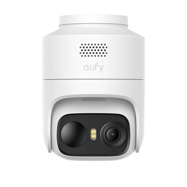 eufyCam C37 2K Security Camera with Solar Panel, White - official product image