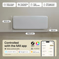 Mill Invisible Smart WiFi Panel Heater 1300W White product image