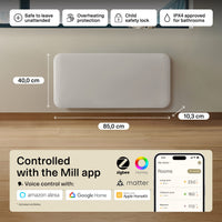 Mill Invisible Smart WiFi Panel Heater 1500W Portable and Wall-Mounted White product image