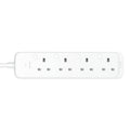 Tapo P304M smart Wi-Fi power strip — top-down product view, 4 sockets and 4 USB ports