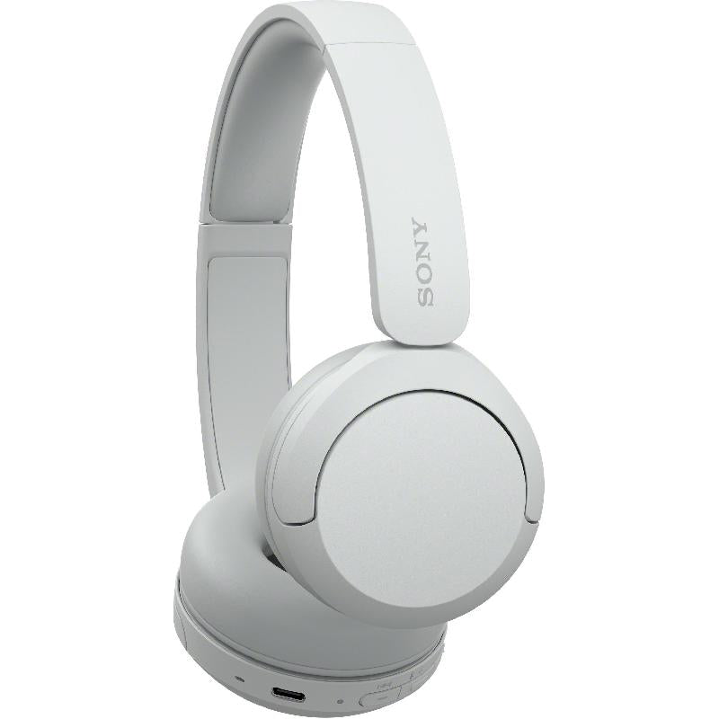 Sony WH-CH520 Wireless On-Ear Headphones - White - earcup controls detail