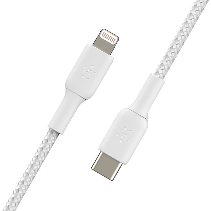 Belkin BoostCharge Pro Braided USB-C to Lightning Cable 1m White product image