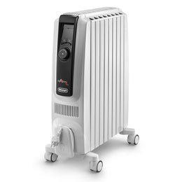 De'Longhi Dragon 4 2kW Oil-Filled Radiator with Electronic Timer - White | TRDX40820E