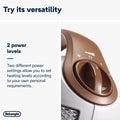 De'Longhi Capsule 1800W Fan Heater - White - power level control
