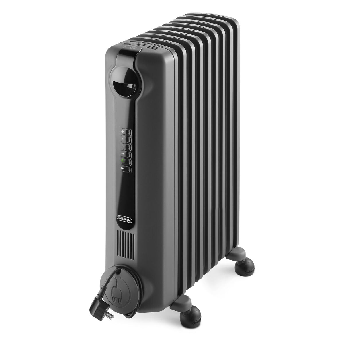 De'Longhi Radia S Grey Oil-Filled Radiator 2kW - front view