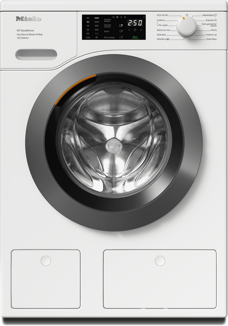 Miele 8kg Washing Machine - Lotus White - Steam Care | WEB685