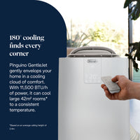DeLonghi Pinguino AP98 GentleJet Portable Air Conditioner White | PACAP98GENTLEJE