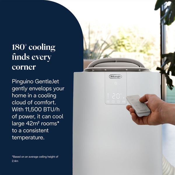 DeLonghi Pinguino AP98 GentleJet Portable Air Conditioner White | PACAP98GENTLEJE