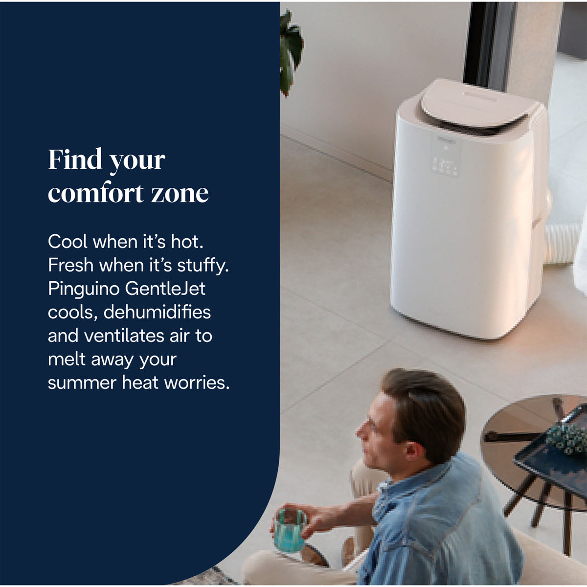 De'Longhi Pinguino AP98 Air Conditioner - White | PACAP98GENTLEJE