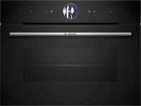 Bosch Series 8 compact combi-steam oven with air fry in Black