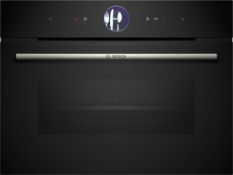 Bosch Series 8 Compact Combi-Steam Oven - Black | CSG7361B1