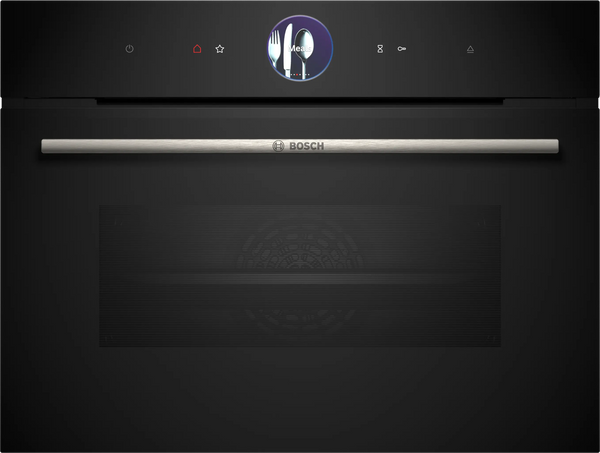 Bosch Series 8 compact combi-steam oven with air fry in Black
