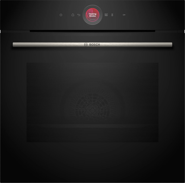 Bosch Series 8 built-in single oven with Air Fry and pyrolytic cleaning in Black