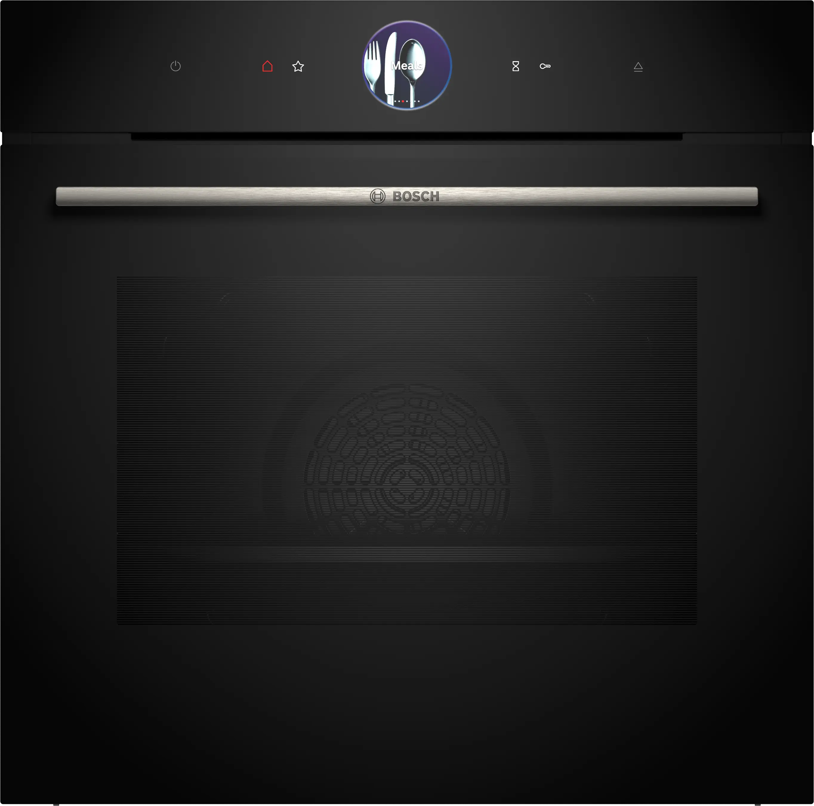 Bosch Series 8 Built-in Single Oven with Steam Function – Black | HRG7764B1B