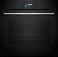 Bosch Series 8 built-in single oven with steam function in Black