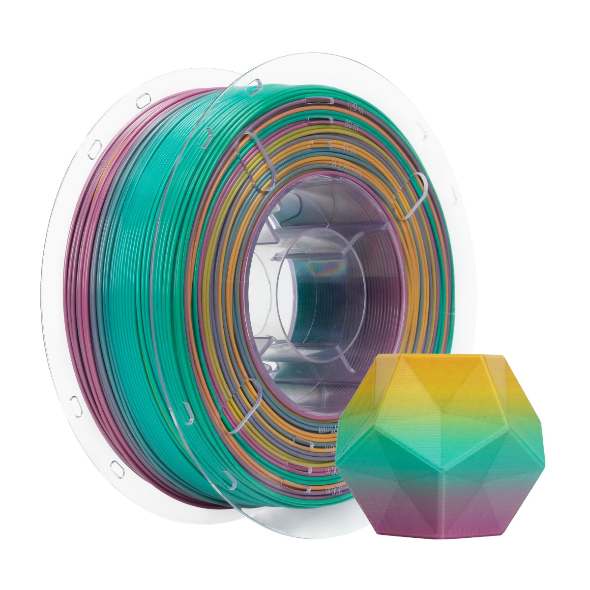 Flashforge HS PLA Rainbow 3D Printing Filament 1.75mm 1kg - Iridescent Symphony - 1kg spool